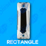 9mm x 27mm Rectangle (120 pieces) Pellosa™ Sew On