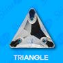 16mm x 16mm Triangle (90 pieces) Pellosa™ Sew On